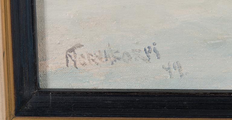 Nikolai Tervakorpi, oil on canvas, signed and dated -49.