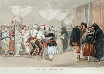 402. Fritz von Dardel, "Bal masqué en Fevrier 1847".