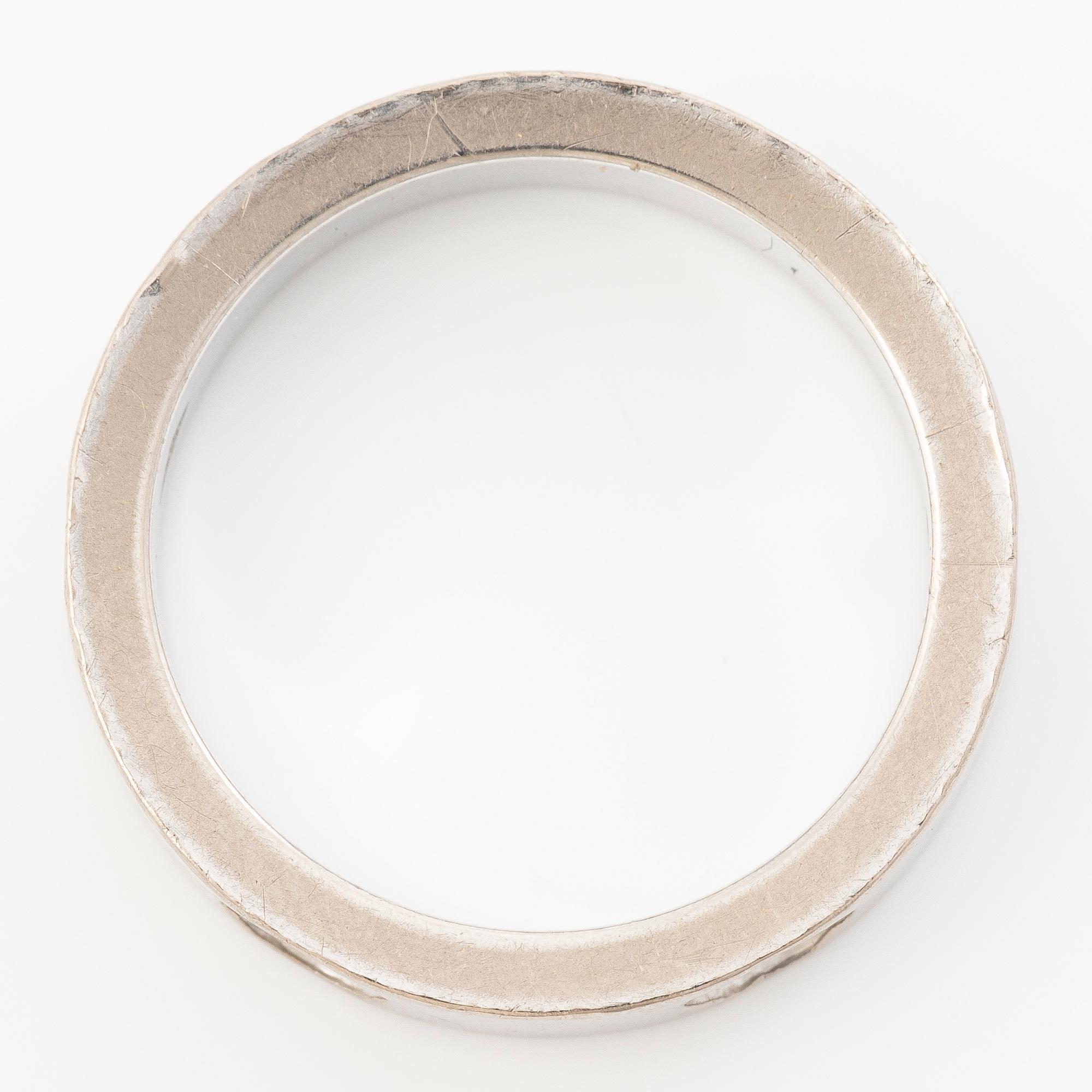 Louis Vuitton, ring, “Empreinte”, 18K white gold with a brilliant-cut diamond.