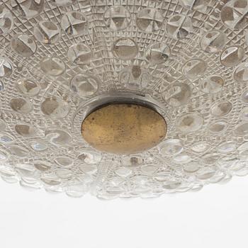 Carl Fagerlund, ceiling light, Orrefors second half of the 20th century.