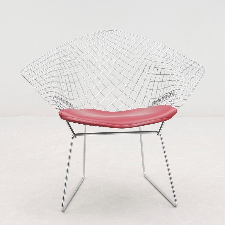 FÅTÖLJ, "Diamond Chair", Harry Bertoia, ny tillverkning av Knoll, modellen formgiven 1952.