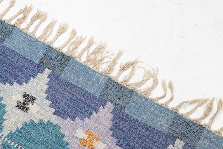 Ingegerd Silow, matta, rölakan, signerad IS, ca 203 x 133 cm.