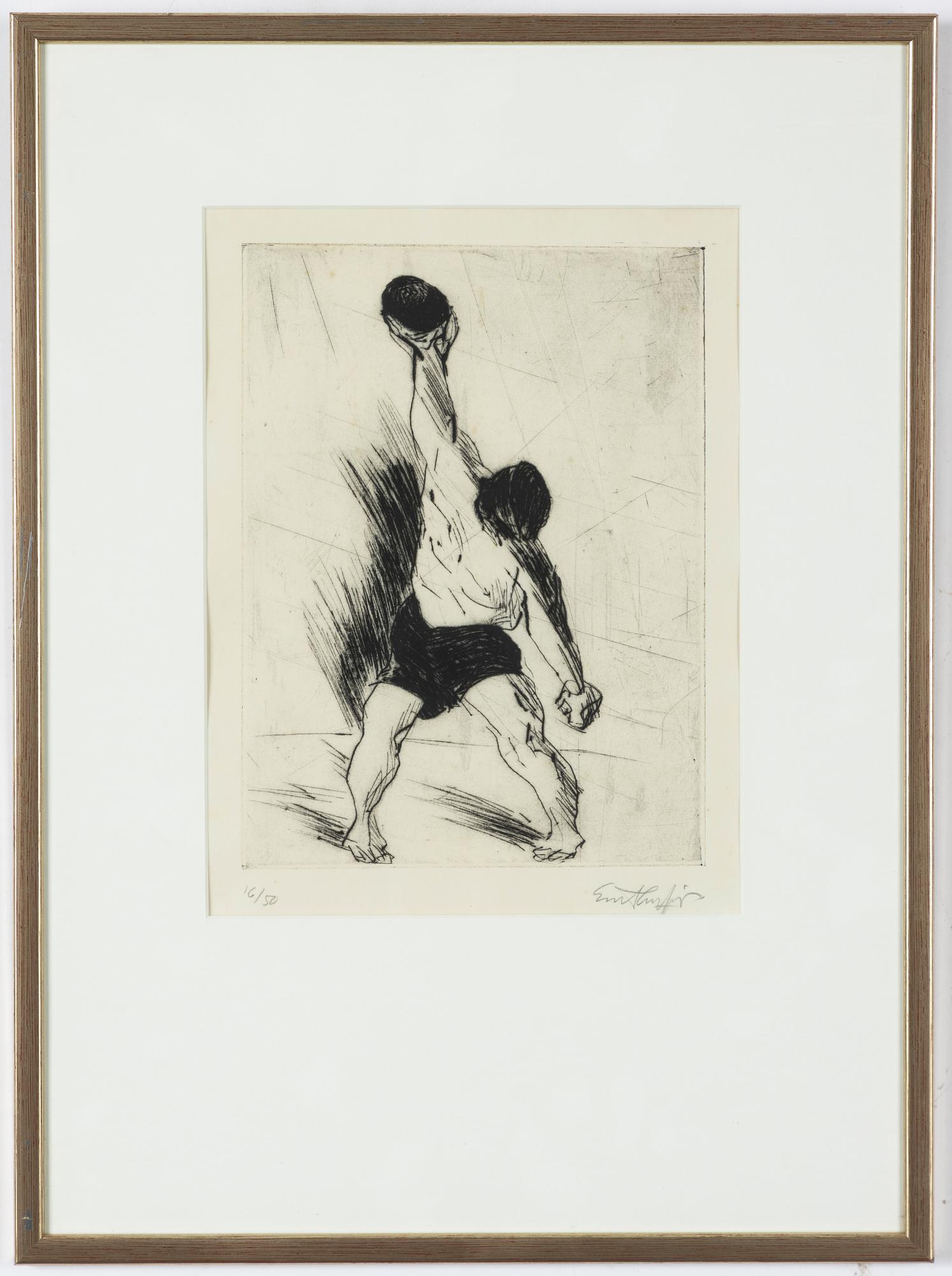 Evert Lundquist, Tyngdlyftaren.