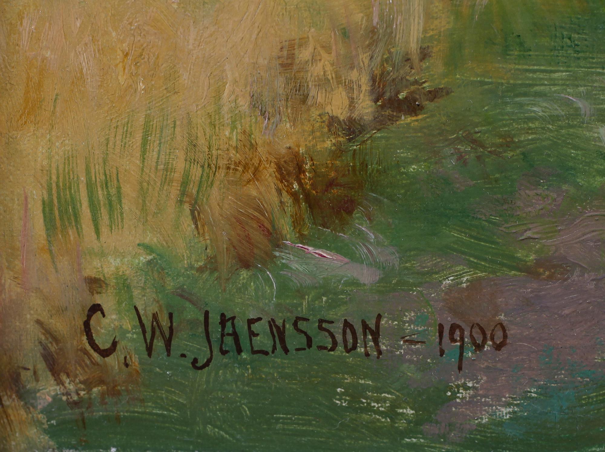 CARL WILHELM JAENSSON, olja på duk, signerad och daterad 1900.
