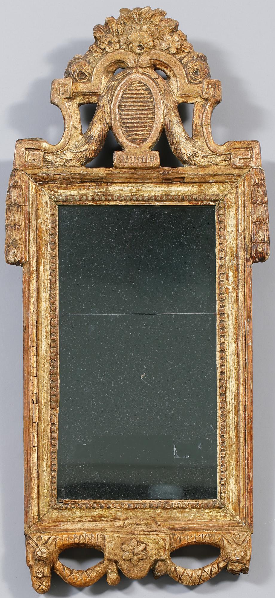 SPEGEL, signerad NFG för Niclas Falkengren, Jönköping, gustaviansk, 1700-talets senare del.