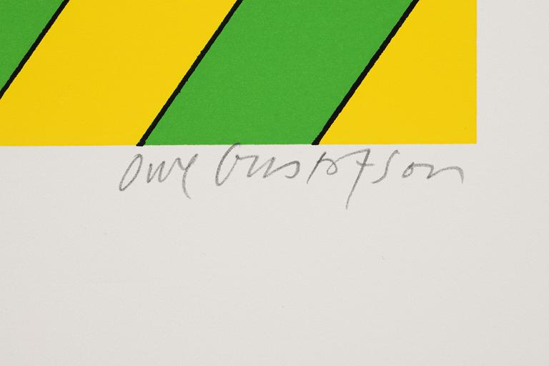 Owe Gustafsson, pportfolio with 4 silkscreen in colours, signed 90/300.