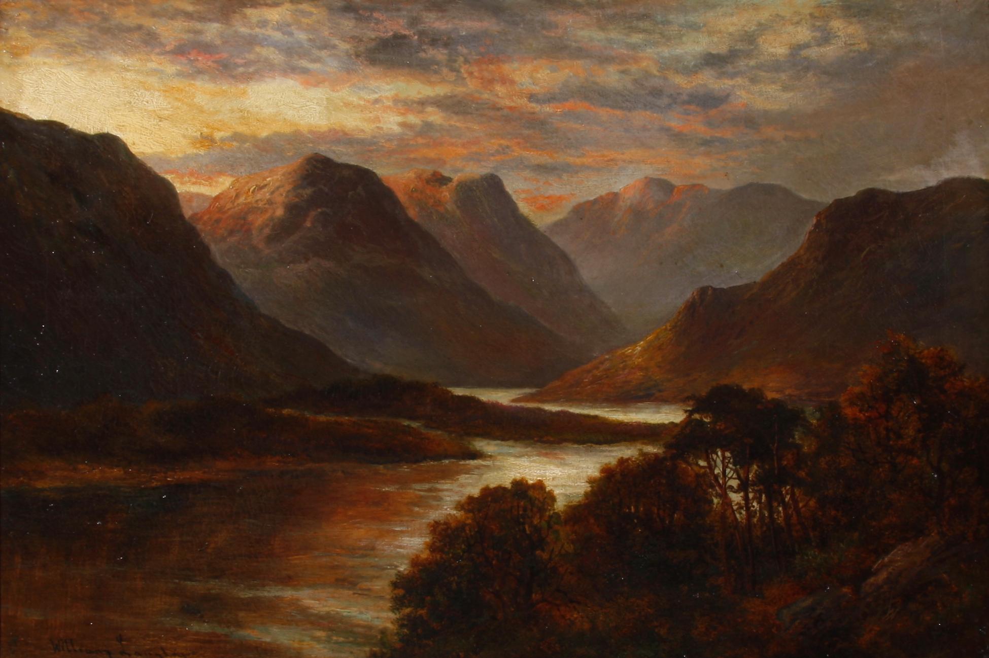 WILLIAM LANGLEY. Olja på duk, sign.