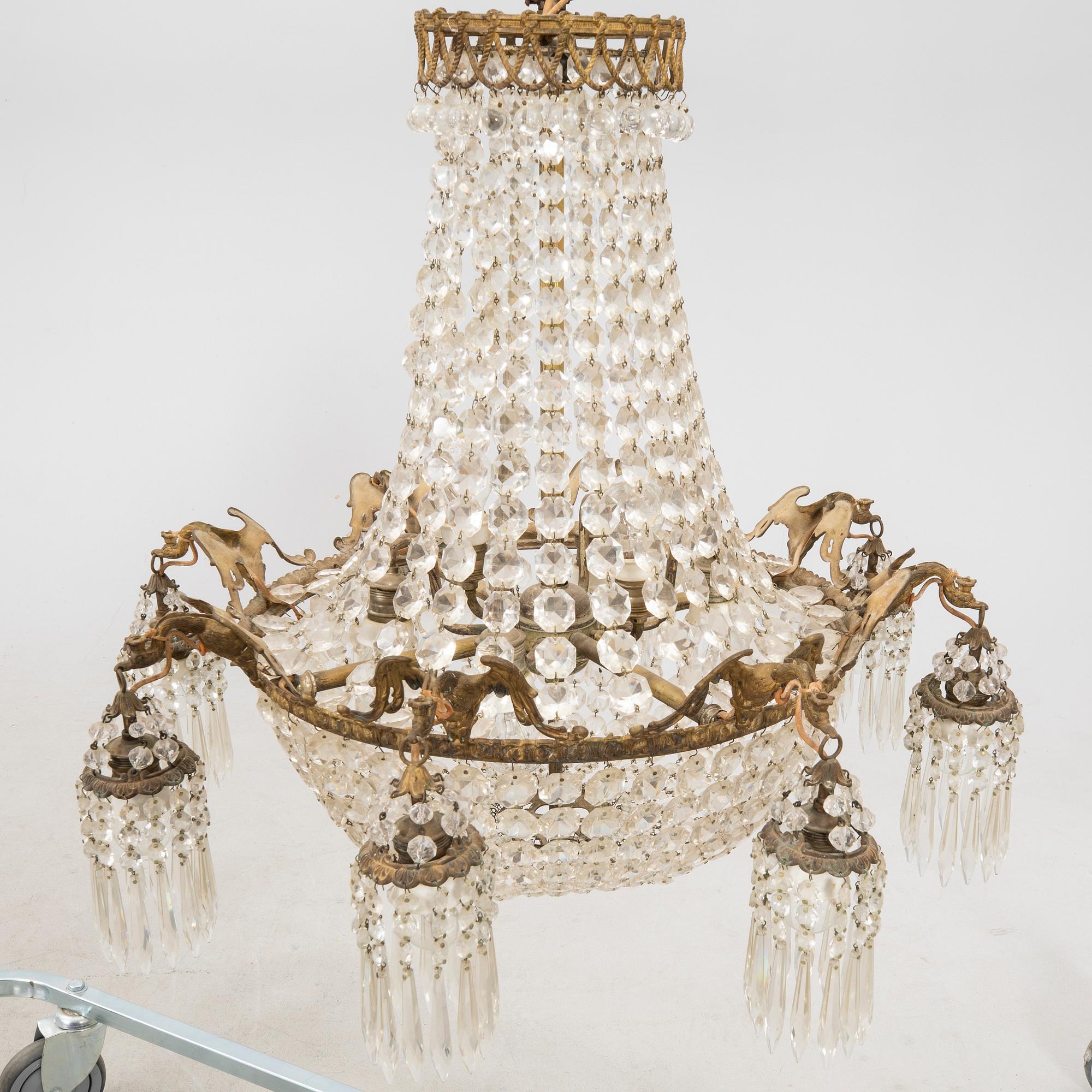 A chandelier around 1900.
