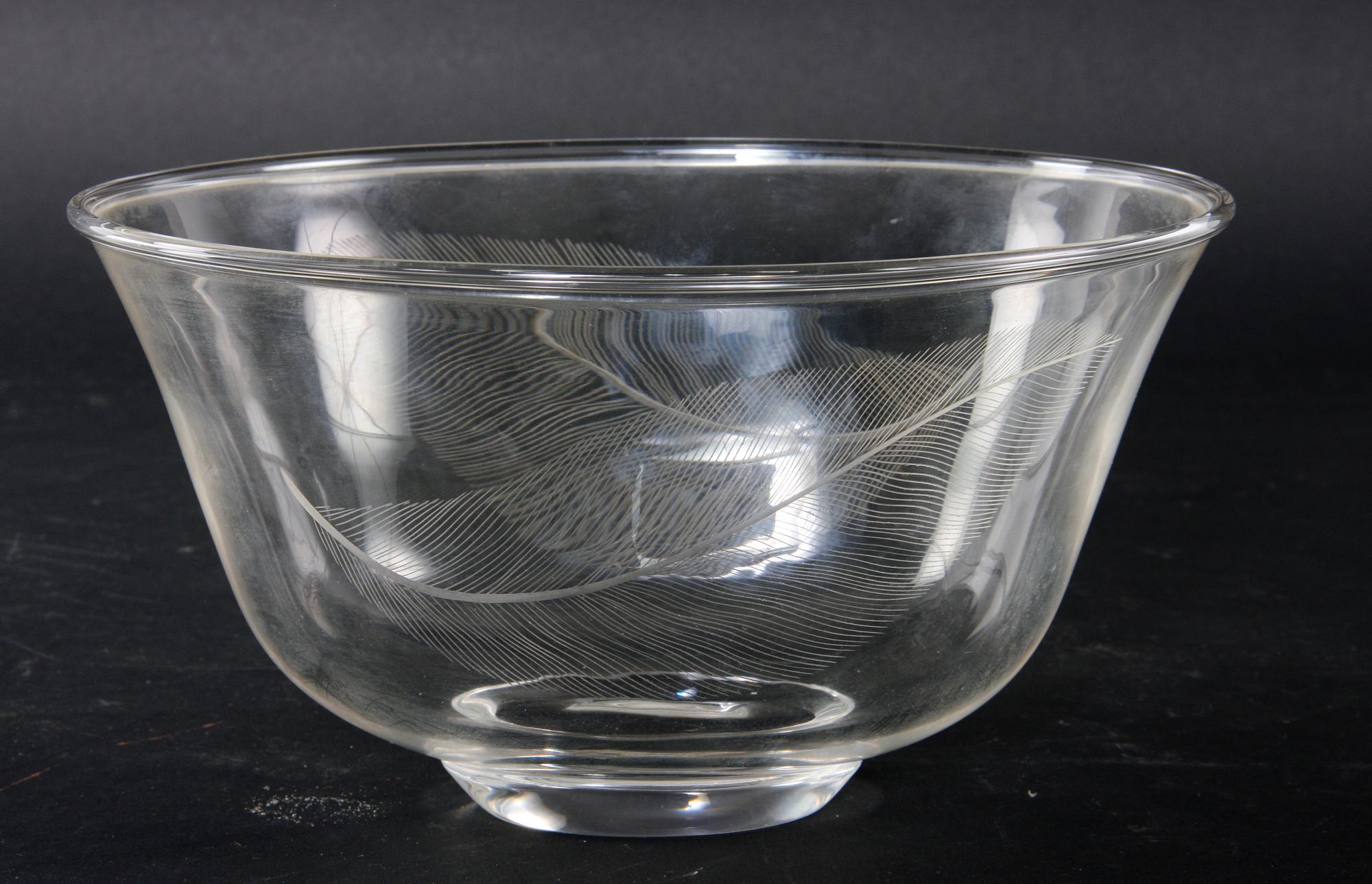 SKÅL, glas, E Hald, Orrefos 1973.