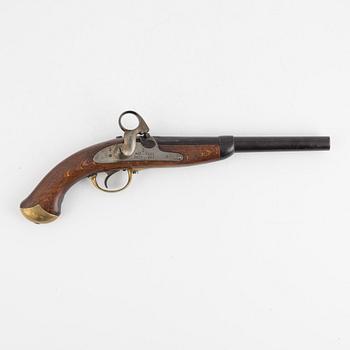 A Danish perussion pistol, m/1848, Kronborgs faktori, 1850.