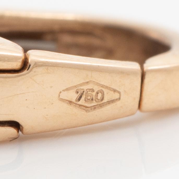 Bracelet, Bulgari, 18K rose gold with mother-of-pearl and brilliant-cut diamonds.
