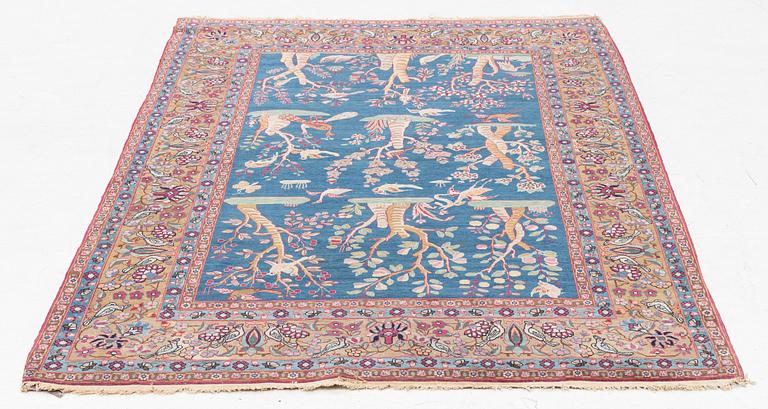 Rug, likely Tehran, approximately 227 x 133 cm.