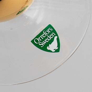 Gunnar Cyren, glasservis, 33 delar, "Nobel", Orrefors.