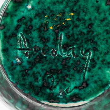 A 1950s Les Potiers d’Accolay stoneware vase, France.