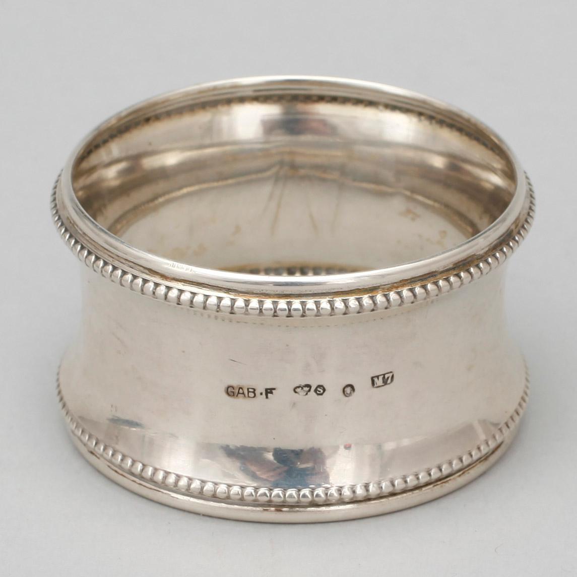 PARTI SILVER, 6 delar, bla K. Anderson. 1800-1900-tal. Tot ca 255 gram.