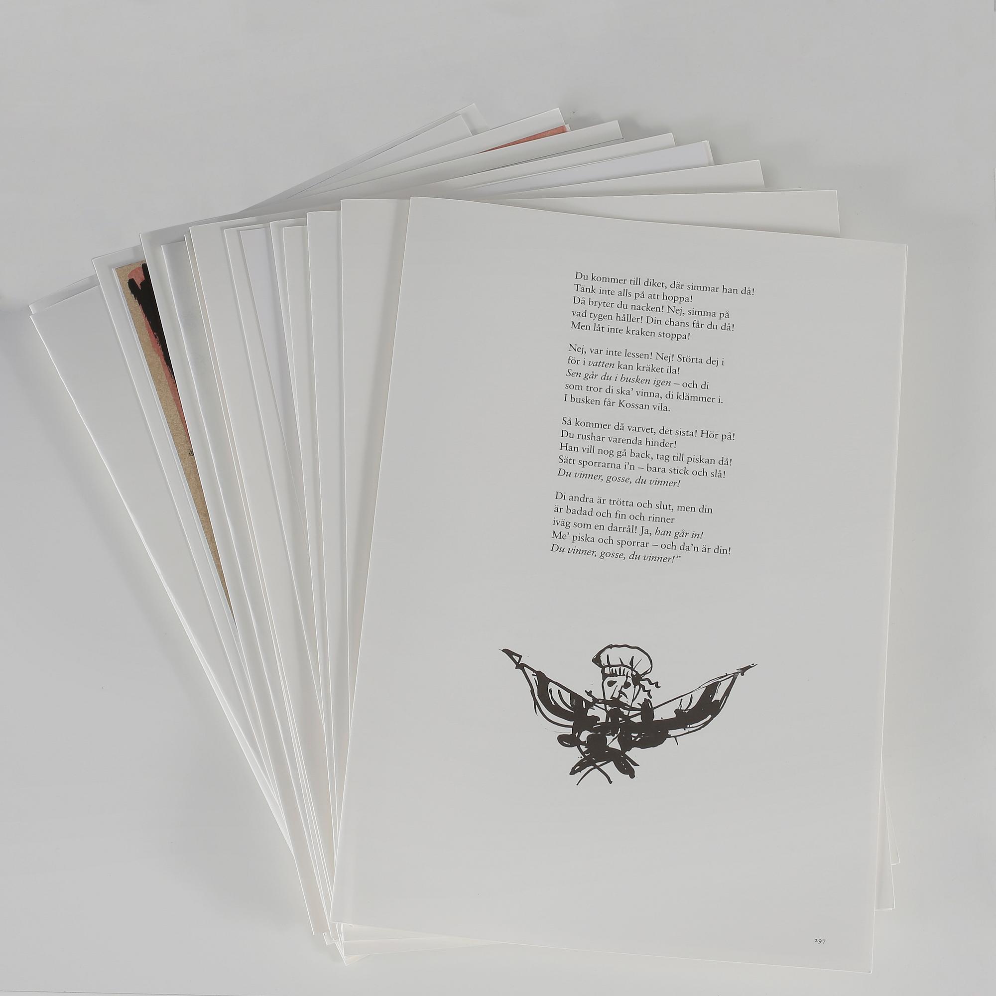 GÖSTA WERNER, 2 kassetter med 61 signerade färglitografier.