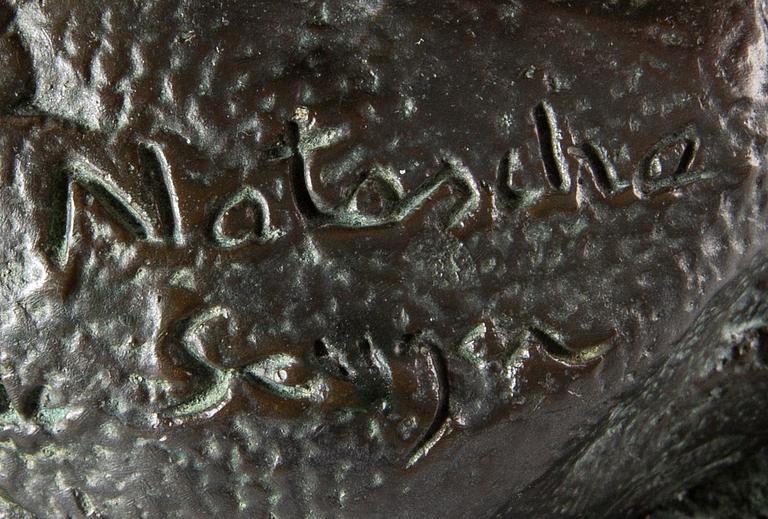 NATASCHA MICHEW EDELSTAM, skulptur, brons, signerad.