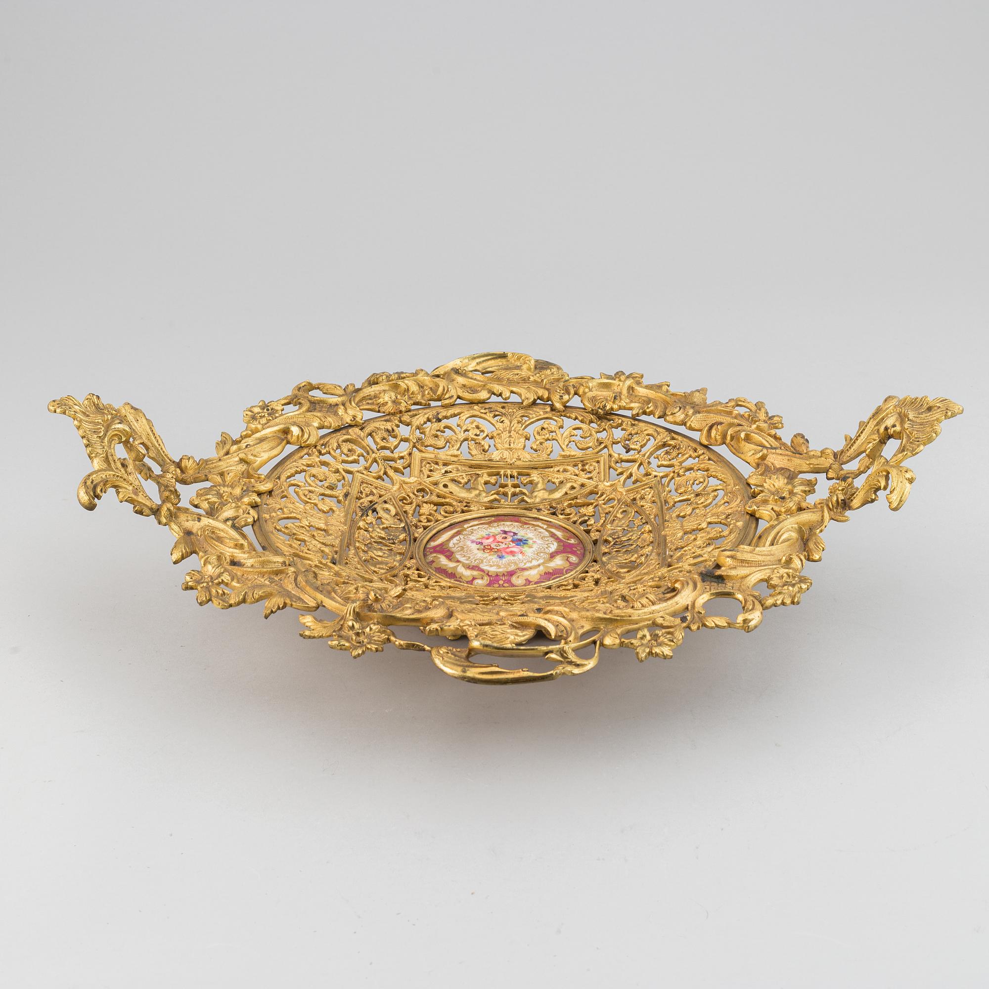 An ormolu and parcel-gilt table centerpiece, late 19th Century.
