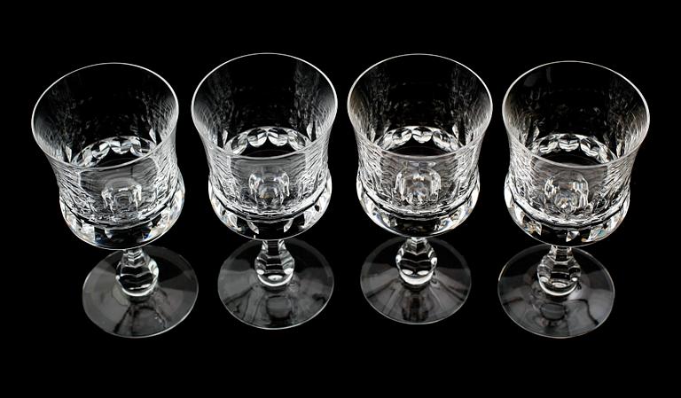 RÖDVINSGLAS, 12 st, "Prince", Göran Wärff, Kosta.