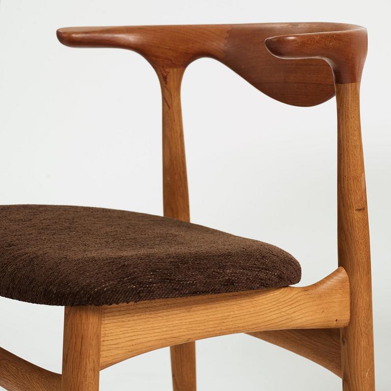 Knud Faerch, a set of four dinner chairs, Slagelse Møbelvaerk, Denmark 1960's, model 251.