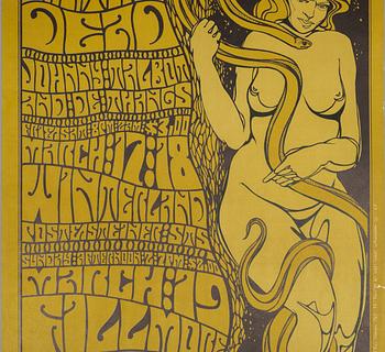 Wes Wilson, concert posters, a pair, West Coast Lithograph, 1967.