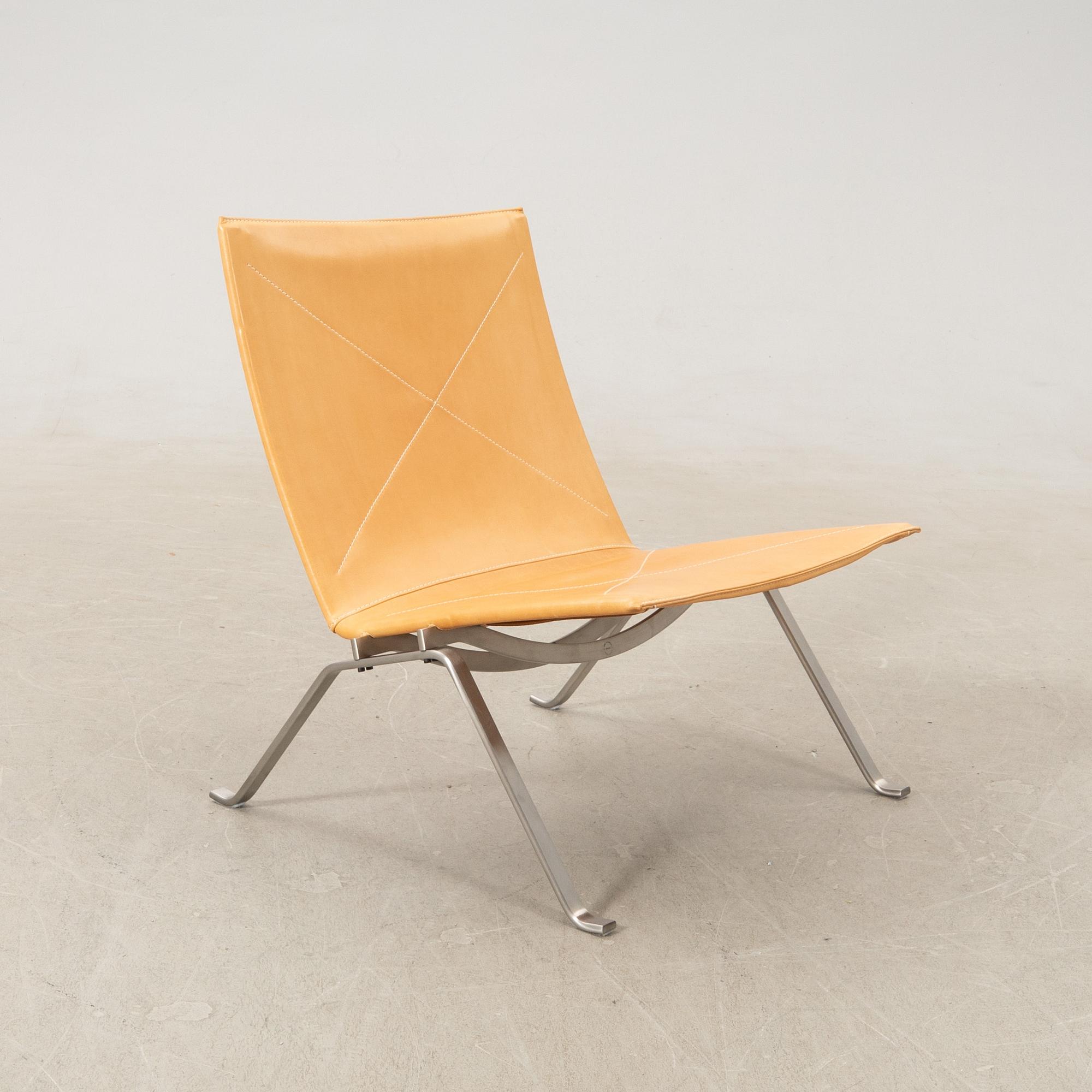 Poul Kjaerholm, fåtölj, "PK22" för Fritz Hansen Danmark 2017.