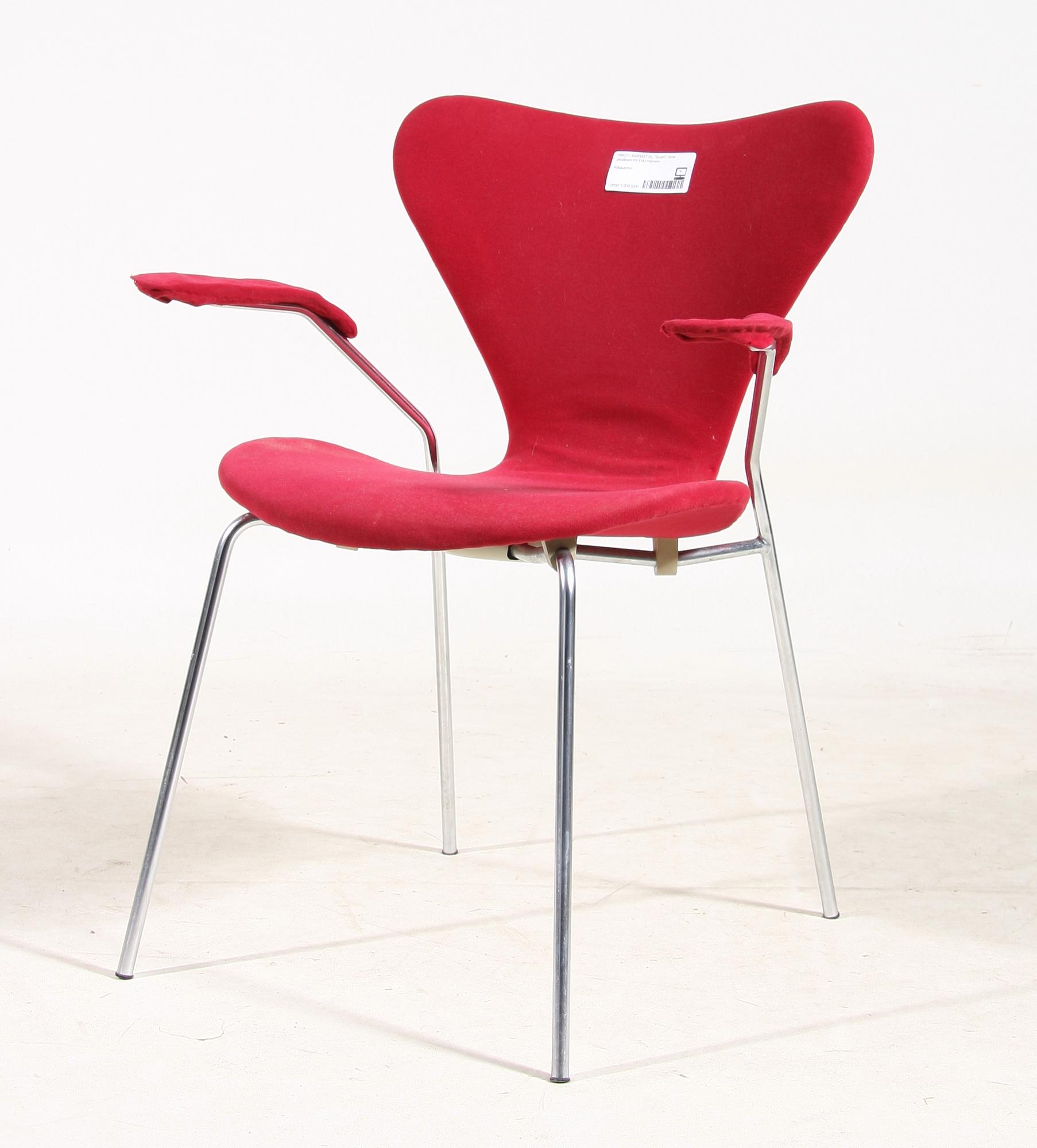 KARMSTOL, "Sjuan", Arne Jacobsen för Fritz Hansen.