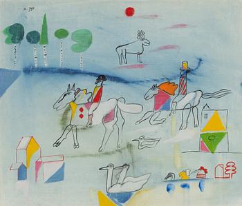 Madeleine Pyk,  Figures riding Horses.