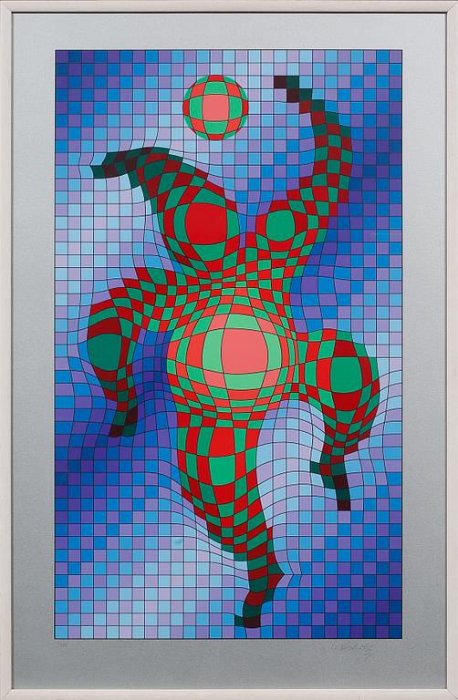 VICTOR VASARELY, färgserigrafi, signerad och numrerad 111/275.