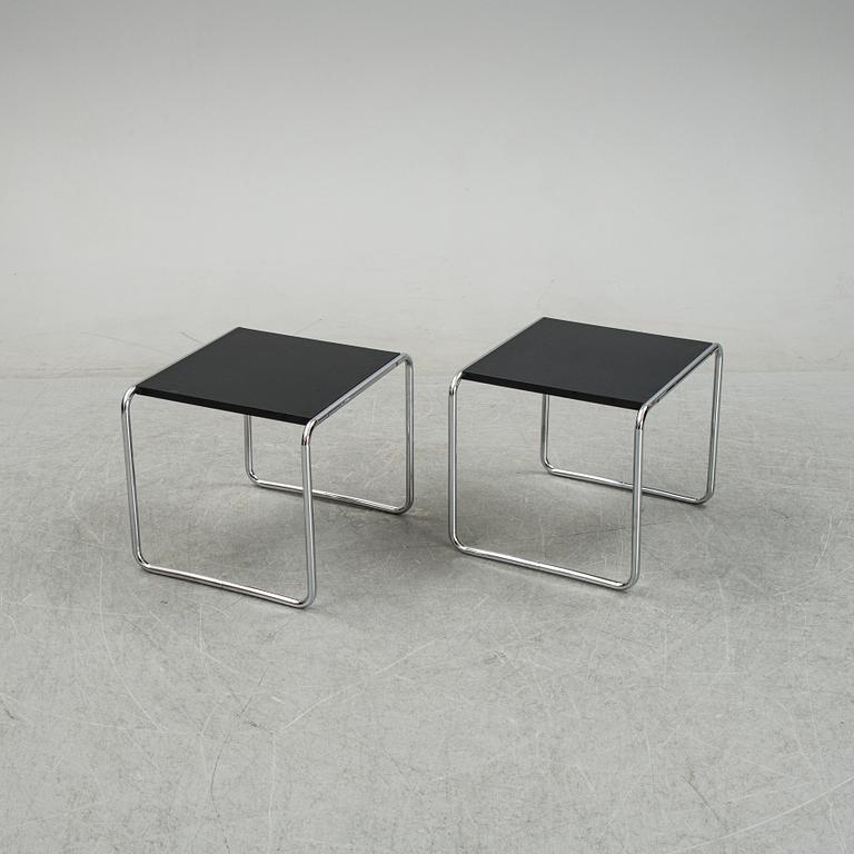 Marcel Breuer, bord "Laccio Low" ett par, Gavina, Italien.