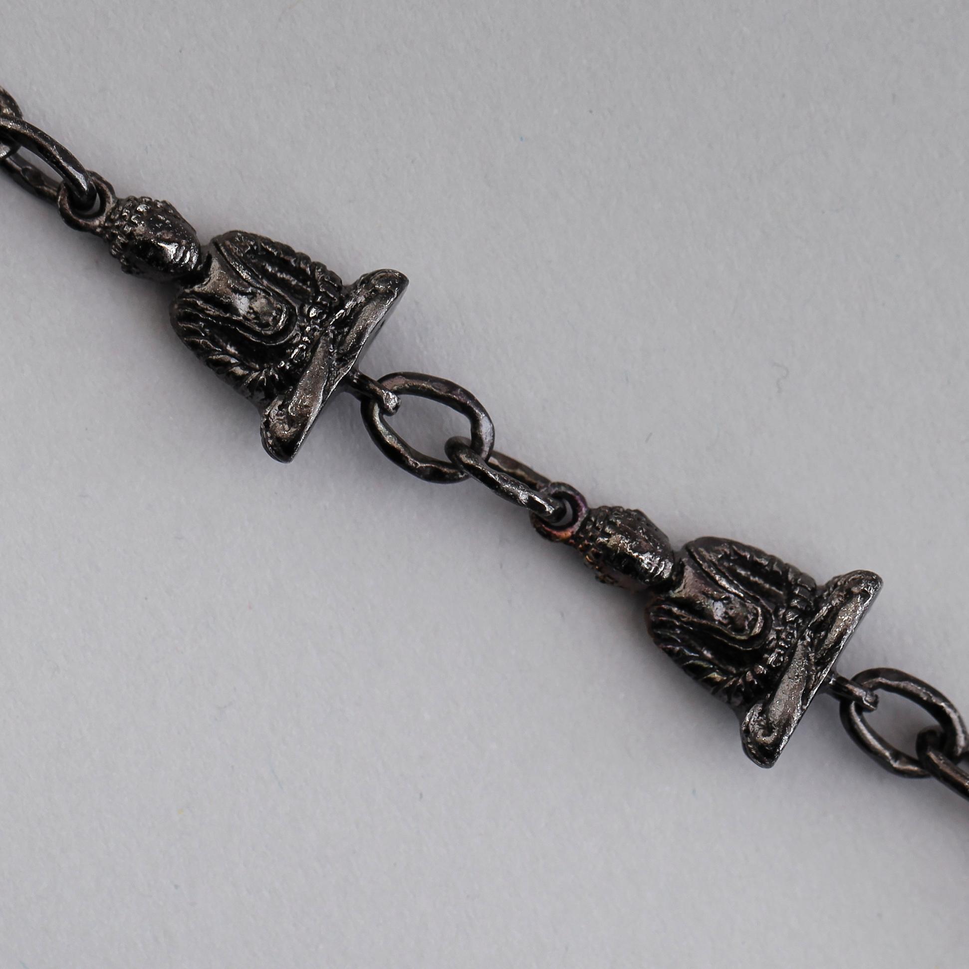COLLIER, silver, south sea-pärlor.
