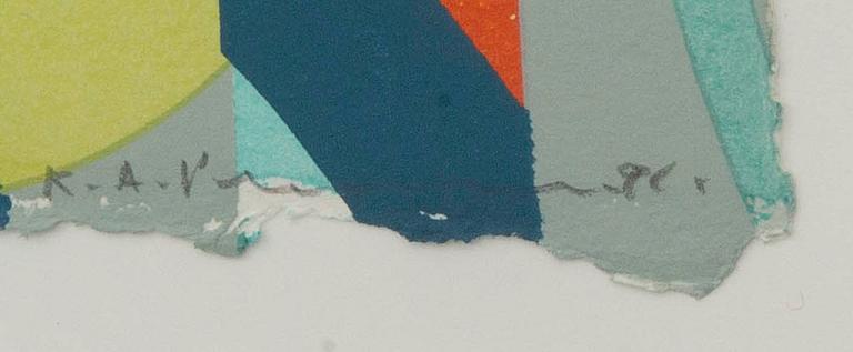 KARL AXEL PEHRSON, serigraph in colours signed dated and numbered.