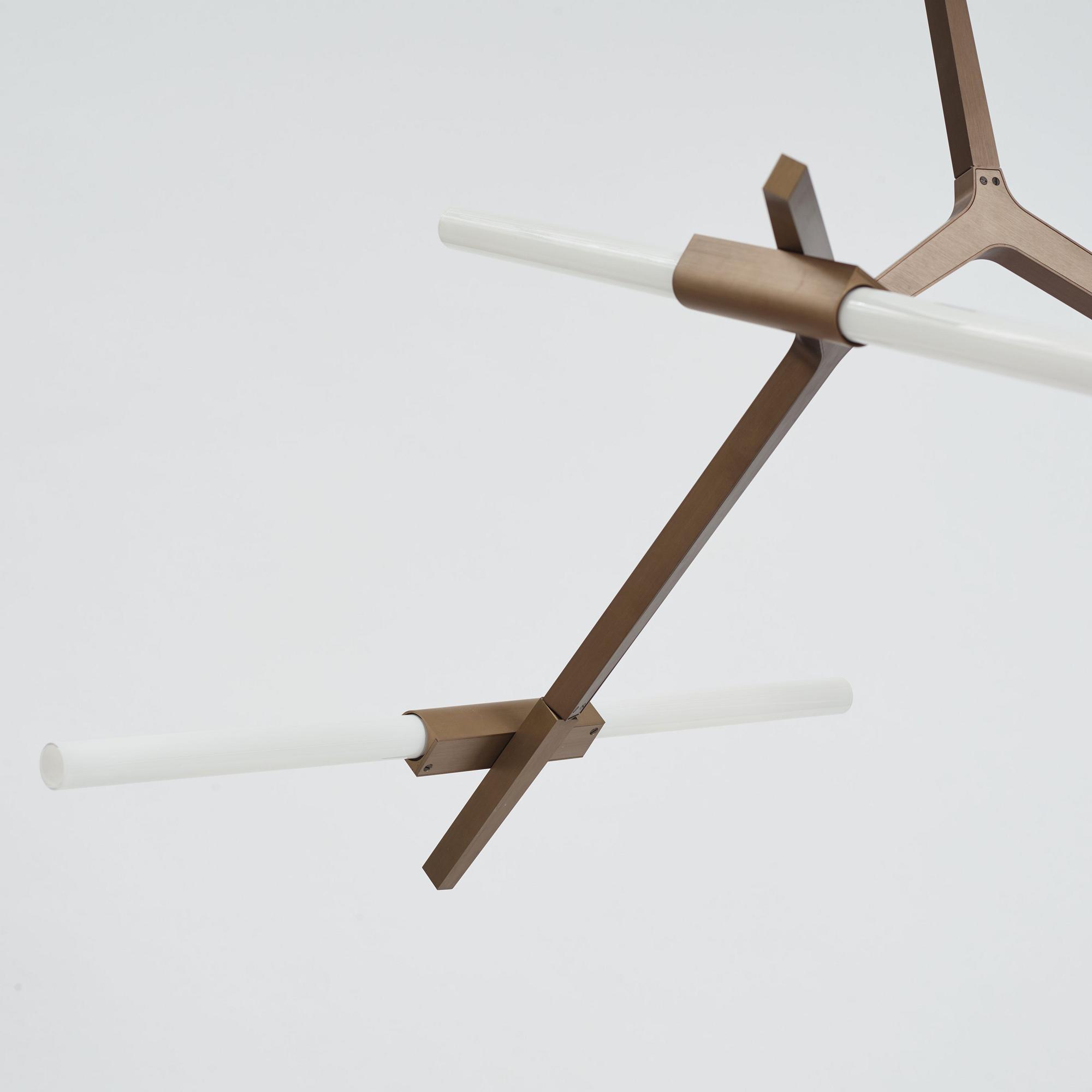 Lindsey Adelman, taklampa, "Agnes Chandelier 6", Roll and Hill, USA, efter 2010.