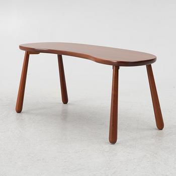 Josef Frank, a model B1034 mahogany 'Mjölkpallen' stool, Firma Svenskt Tenn, Sweden, post 1985.
