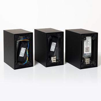 Taklampor, tre st, "Compass Box small 2L", Flos.