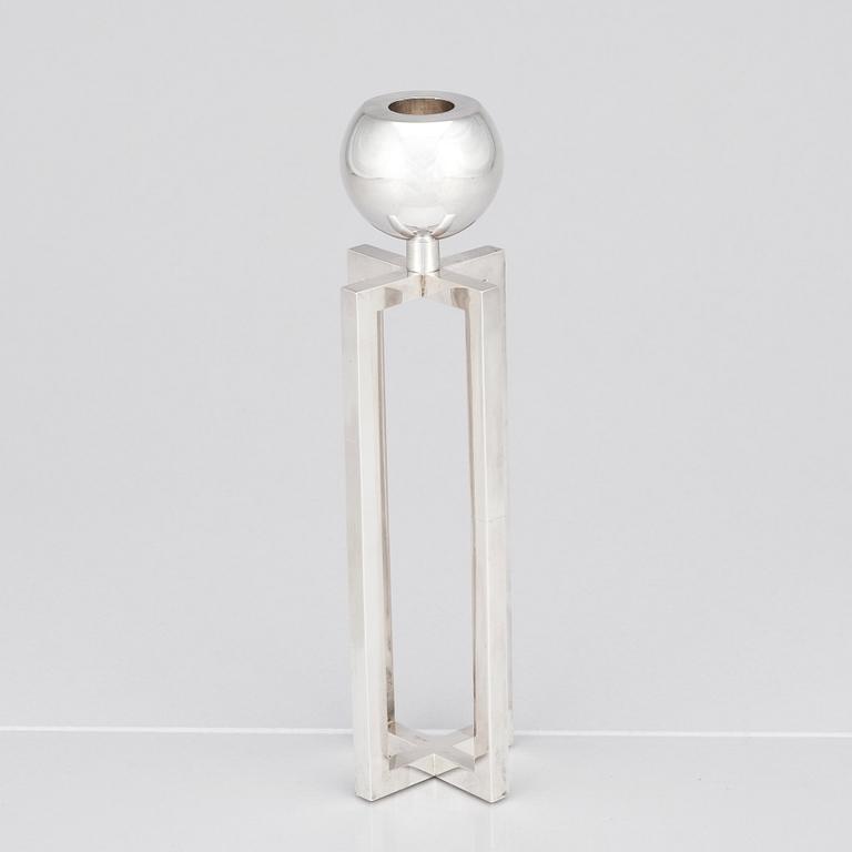 Sigurd Persson, a silver candlestick, Stockholm 1963, executed by the silversmith Johann Wist.