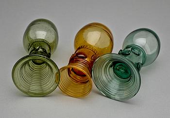 REMMARE, 3 st,  glas, trol 1700-tal.