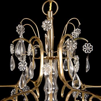 Paavo Tynell, a mid-20th century '1487/6' chandelier for Idman.