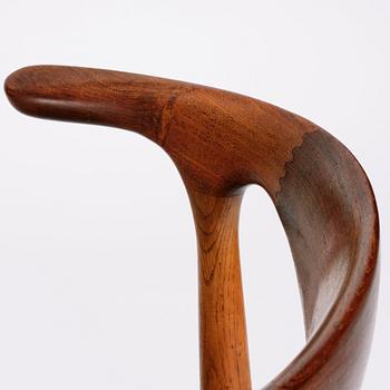 Knud Faerch, stolar, sex stycken "Cowhorn", Slagelse Møbelvaerk, Danmark, 1950-60-tal, modell 251.