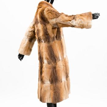 A MUSKRAT FUR COAT.