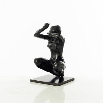 Gudmar Olovson, sculpture. Signed. Numbered. Foundry mark. Bronze, height 18.5 cm, length 10 cm.