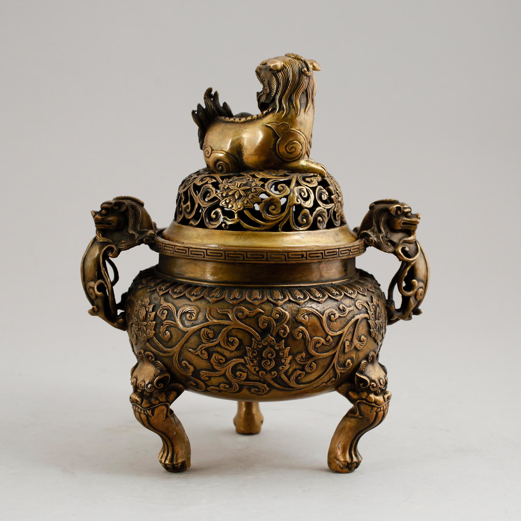 URNA, brons, Kina, troligen 1900-tal.