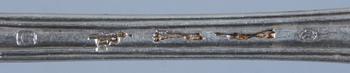 BESTICK, 38 delar, silver, Frankrike 1800/1900-tal.