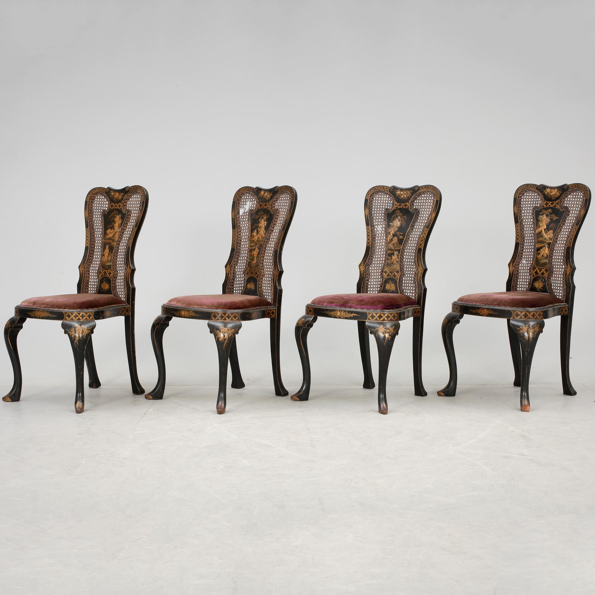 STOLAR, 4st, Queen Anne-stil, 1900-talets mitt.