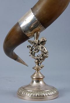 DRYCKESHORN, nysilver, 1900-talets första kvartal.