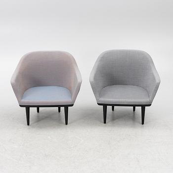 Stellar Works, fåtöljer, 2 st, "Lunar lounge chair", samtida.