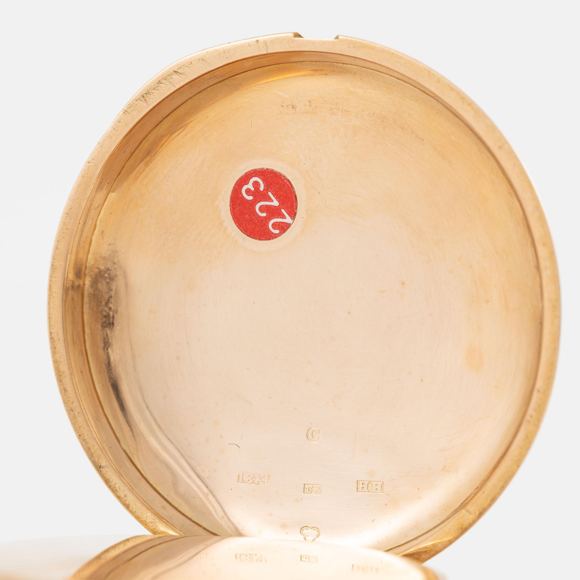 Halda, fickur, 49 mm.