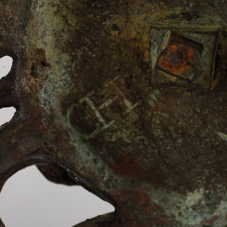 SKULPTURER, 1 par, järn, England, 1800-tal.