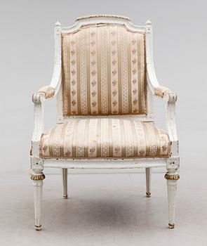 KARMSTOL, gustaviansk, 1700-tal.