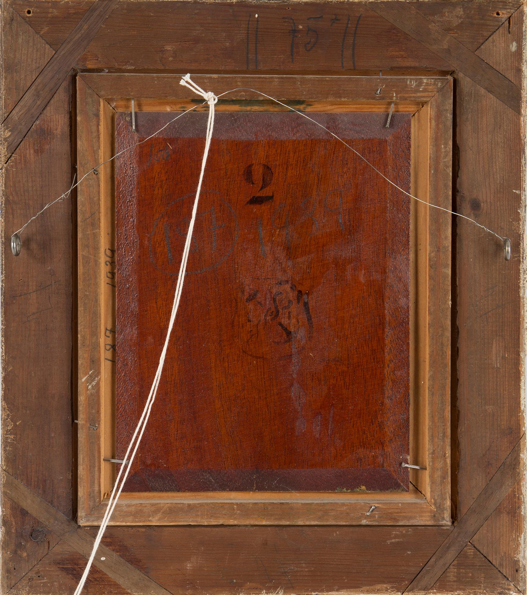 ISAAC GRÜNEWALD, oil on panel, signed.